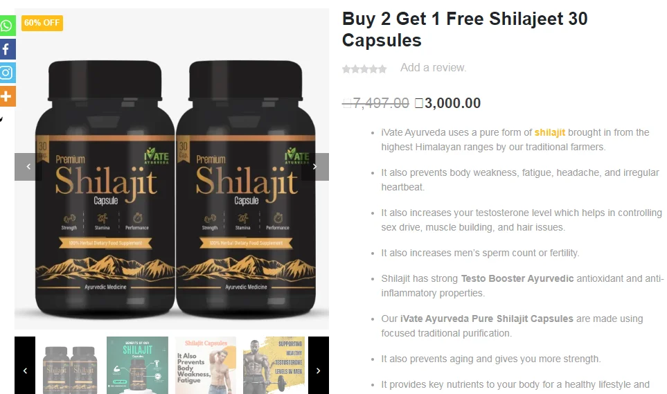 Best Shilajit Capsules in Kolkata